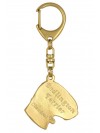 Bedlington Terrier - keyring (gold plating) - 2425 - 27078