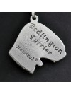 Bedlington Terrier - necklace (silver chain) - 3322 - 33801