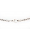 Belgium Griffon - necklace (silver cord) - 3176 - 33072