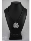 Belgium Griffon - necklace (silver plate) - 2933 - 30712