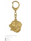 Bernese Mountain Dog - keyring (gold plating) - 2446 - 27182
