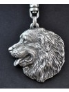 Bernese Mountain Dog - keyring (silver plate) - 1759 - 11326