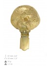 Bichon Frise - clip (gold plating) - 1026 - 26668