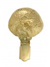 Bichon Frise - clip (gold plating) - 1026 - 26669