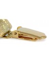 Bichon Frise - clip (gold plating) - 1026 - 26672
