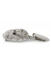 Bichon Frise - clip (silver plate) - 2550 - 27843