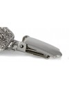 Bichon Frise - clip (silver plate) - 2550 - 27837