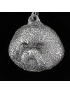 Bichon Frise - necklace (silver chain) - 3379 - 34146