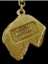 Black Russian Terrier - necklace (gold plating) - 972 - 4270