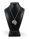 Black Russian Terrier - necklace (silver chain) - 3335 - 34485