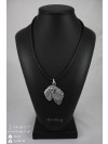 Black Russian Terrier - necklace (silver plate) - 2967 - 30848