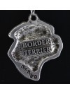 Border Terrier - necklace (silver chain) - 3348 - 33958