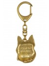 Boston Terrier - keyring (gold plating) - 2412 - 27011