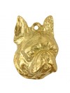 Boston Terrier - keyring (gold plating) - 2412 - 27014