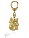 Boston Terrier - keyring (gold plating) - 819 - 25112