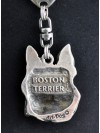 Boston Terrier - keyring (silver plate) - 1782 - 11681