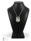 Boston Terrier - necklace (silver cord) - 3180 - 33103