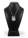 Boston Terrier - necklace (silver cord) - 3180 - 33105