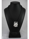 Boston Terrier - necklace (silver plate) - 2937 - 30728