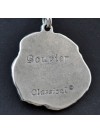 Bouvier des Flandres - necklace (silver cord) - 3153 - 32484