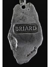 Briard - necklace (silver chain) - 3329 - 33845