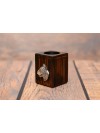 Bull Terrier - candlestick (wood) - 3934 - 37572