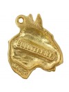 Bull Terrier - keyring (gold plating) - 2418 - 27043