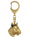 Bull Terrier - keyring (gold plating) - 2441 - 27157