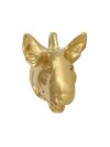 Bull Terrier - keyring (gold plating) - 2844 - 30233