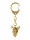 Bull Terrier - keyring (gold plating) - 2844 - 30236