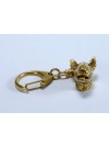 Bull Terrier - keyring (gold plating) - 2844 - 30224