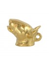 Bull Terrier - keyring (gold plating) - 2844 - 30230