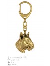 Bull Terrier - keyring (gold plating) - 870 - 25262