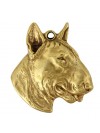 Bull Terrier - keyring (gold plating) - 870 - 25266