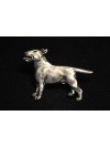 Bull Terrier - keyring (silver plate) - 2082 - 18170