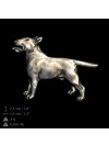 Bull Terrier - keyring (silver plate) - 2082 - 18172