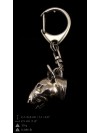 Bull Terrier - keyring (silver plate) - 2119 - 19164