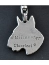 Bull Terrier - keyring (silver plate) - 2195 - 21035