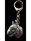 Bull Terrier - keyring (silver plate) - 2261 - 22923