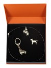 Bull Terrier - keyring (silver plate) - 2308 - 24482