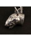 Bull Terrier - necklace (silver chain) - 3267 - 33469