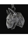 Bull Terrier - necklace (silver chain) - 3308 - 33715