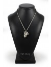 Bull Terrier - necklace (silver cord) - 3145 - 32963