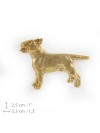 Bull Terrier - pin (gold plating) - 1051 - 7764