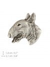 Bull Terrier - pin (silver plate) - 1527 - 26070