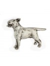 Bull Terrier - pin (silver plate) - 2632 - 28610