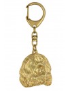 Cavalier King Charles Spaniel - keyring (gold plating) - 2423 - 27069