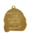 Cavalier King Charles Spaniel - keyring (gold plating) - 2423 - 27070