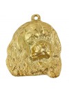Cavalier King Charles Spaniel - keyring (gold plating) - 835 - 25178