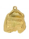 Cavalier King Charles Spaniel - keyring (gold plating) - 838 - 25182